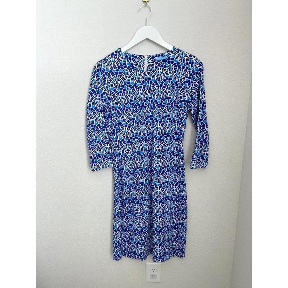 J.Mclaughlin Women’s Sophia Catalina Cloth Abstract Midi Dress Sz‎ S